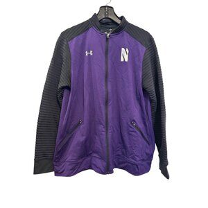 Under Armour Northwestern Wildcats Full-Zip Jacket Purple Black Large Loose Fit